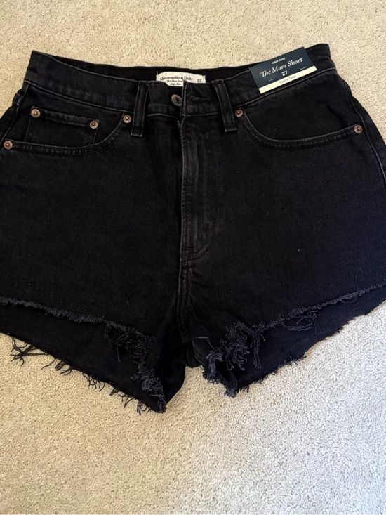 Abercrombie & Fitch Pants - Abercrombie & Fitch Black High-Rise Mom Short